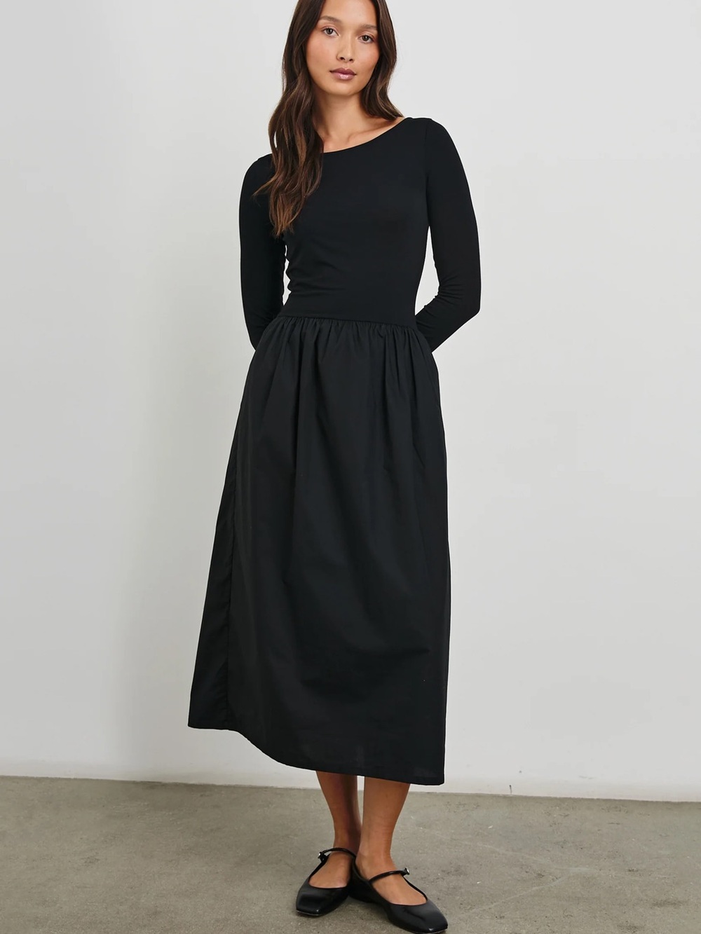 Rails Amberly Black Longsleeve Dress